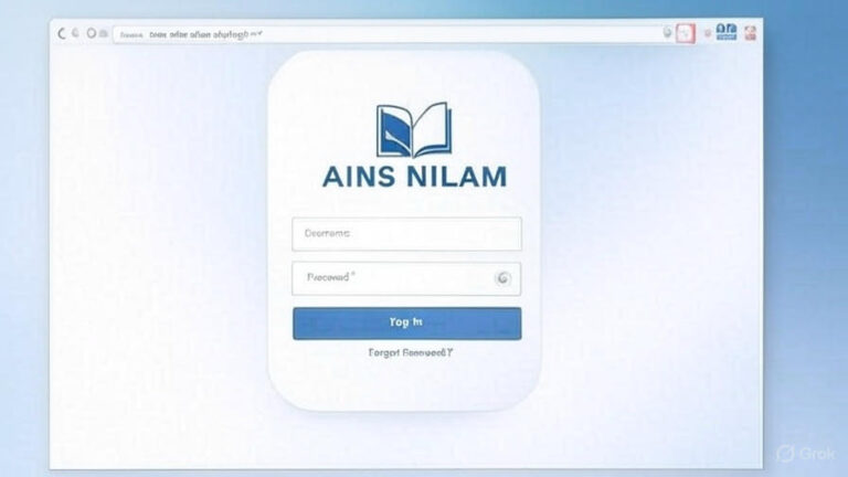 AINS NILAM login page